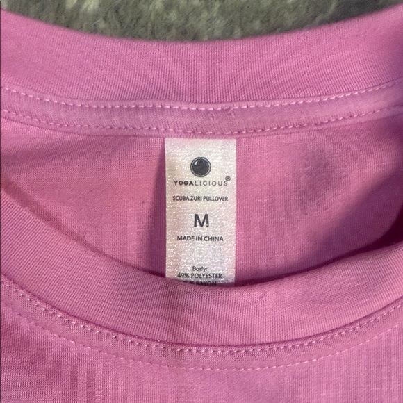 Yogalicious Lavender Cropped Sweatshirt - Picture 2 of 2